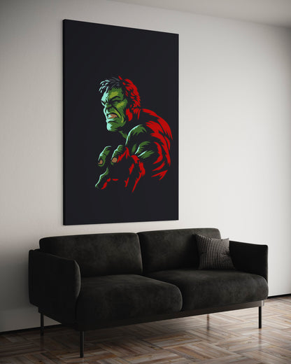 Cuadro decorativo canvas Hulk 001