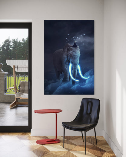 Cuadro decorativo canvas Elefante 007