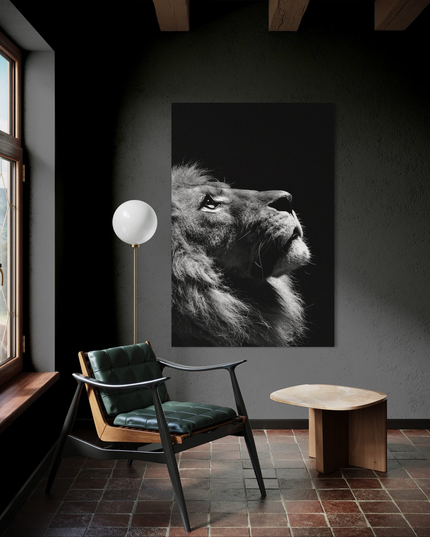Cuadro decorativo canvas León 006