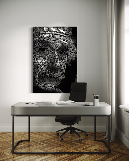 Cuadro decorativo canvas Einstein 001