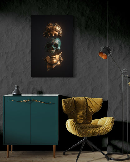 Cuadro decorativo canvas Craneo 002