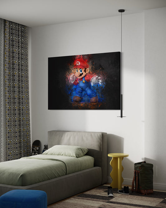 Cuadro decorativo canvas Mario 001