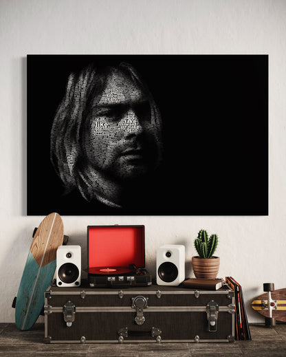 Cuadro decorativo canvas Cobain 001