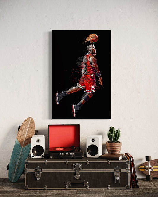 Cuadro decorativo canvas Jordan 004