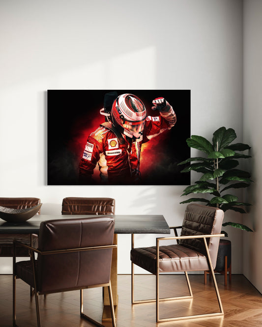 Cuadro decorativo canvas Piloto F1