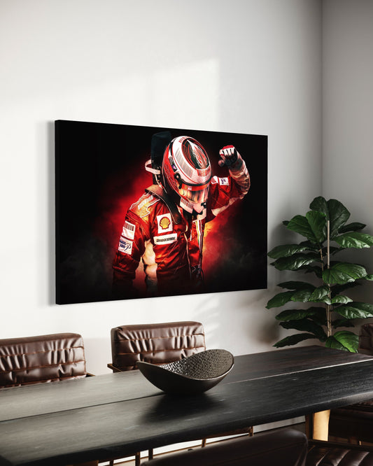 Cuadro decorativo canvas Piloto F1