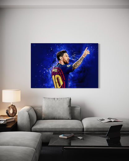 Cuadro decorativo canvas Messi 008