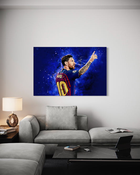 Cuadro decorativo canvas Messi 008