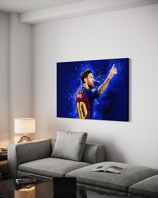 Cuadro decorativo canvas Messi 008
