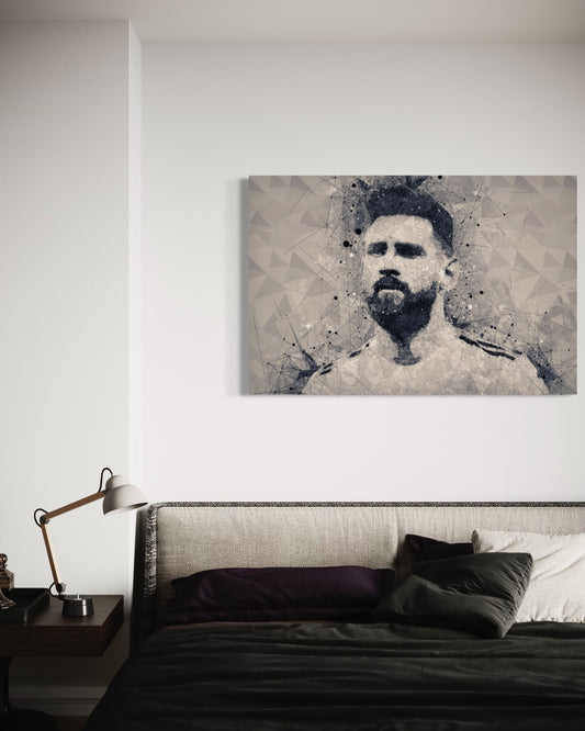Cuadro decorativo canvas Messi 006