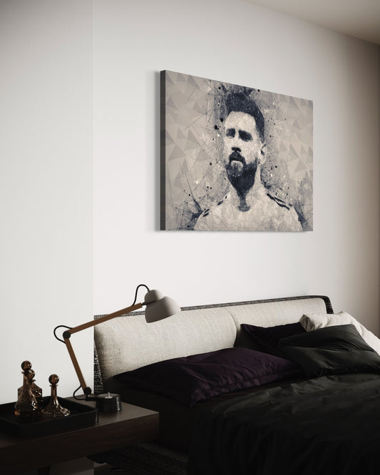 Cuadro decorativo canvas Messi 006
