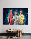 Cuadro decorativo canvas Messi - Cristiano - Neymar