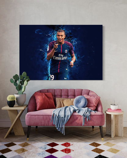 Cuadro decorativo canvas Mbappé 002
