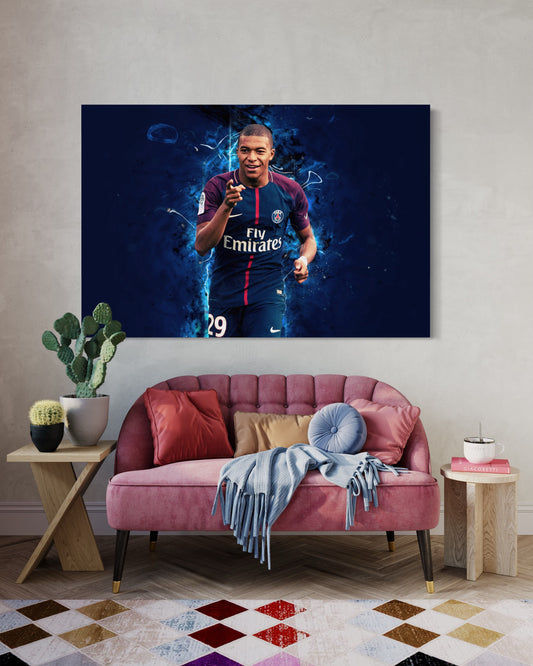 Cuadro decorativo canvas Mbappé 002