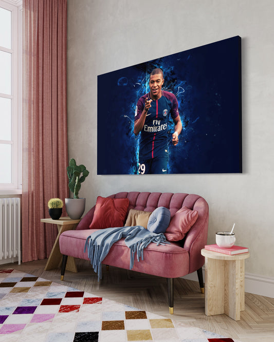 Cuadro decorativo canvas Mbappé 002