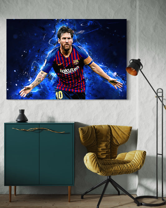 Cuadro decorativo canvas Messi 002