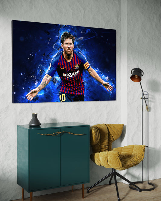 Cuadro decorativo canvas Messi 002