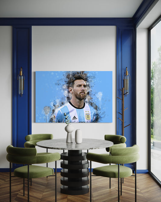 Cuadro decorativo canvas Messi 001
