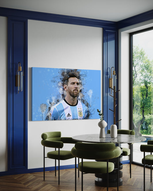 Cuadro decorativo canvas Messi 001