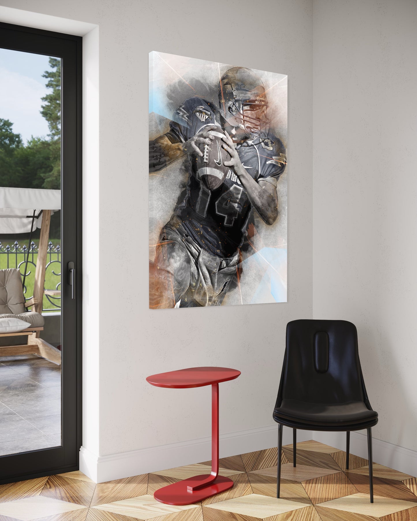 Cuadro decorativo canvas Jugador de Americano 003