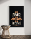 Cuadro decorativo canvas No fears no limits no excuses