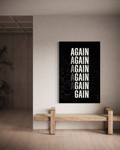 Cuadro decorativo canvas Again