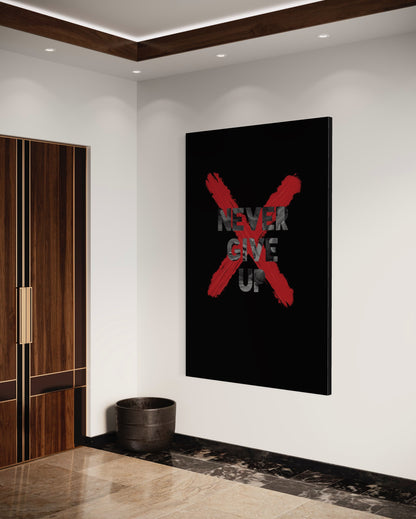 Cuadro decorativo canvas Never give up