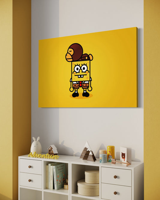 Cuadro decorativo canvas Bob Esponja 001