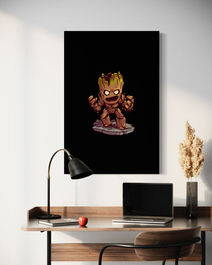Cuadro decorativo canvas Groot 001