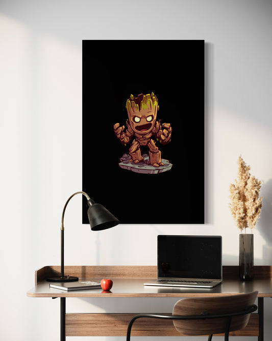Cuadro decorativo canvas Groot 001