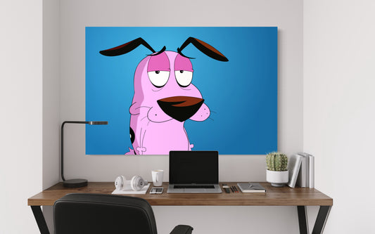 Cuadro decorativo canvas Coraje el perro cobarde 001