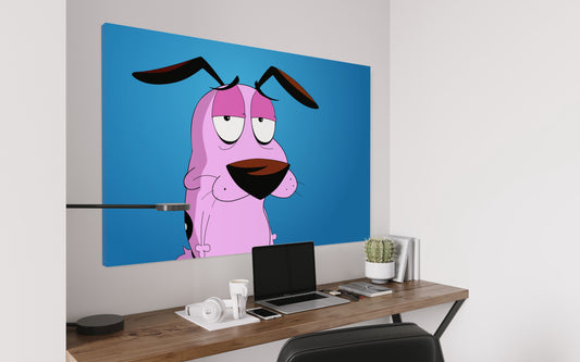 Cuadro decorativo canvas Coraje el perro cobarde 001