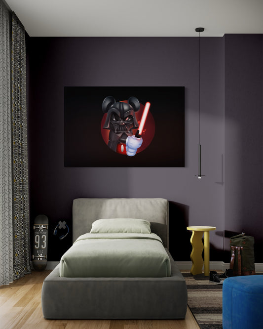 Cuadro decorativo canvas Darth Mouse