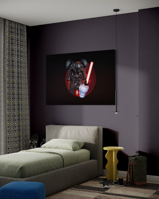Cuadro decorativo canvas Darth Mouse