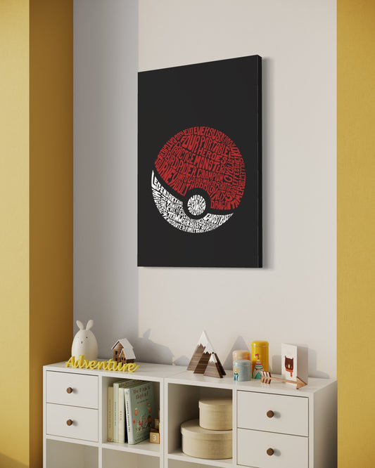Cuadro decorativo canvas Pokebola 001