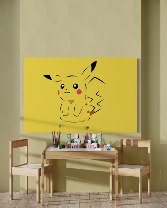 Cuadro decorativo canvas Pikachu 001
