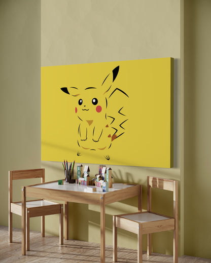 Cuadro decorativo canvas Pikachu 001