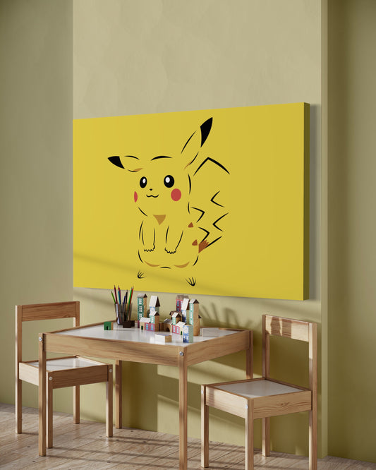 Cuadro decorativo canvas Pikachu 001