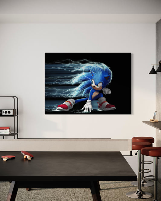 Cuadro decorativo canvas Sonic 001