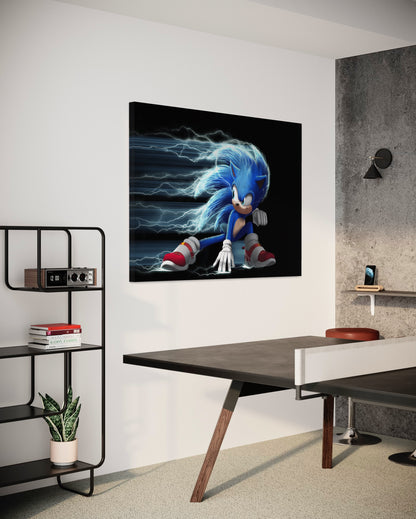 Cuadro decorativo canvas Sonic 001