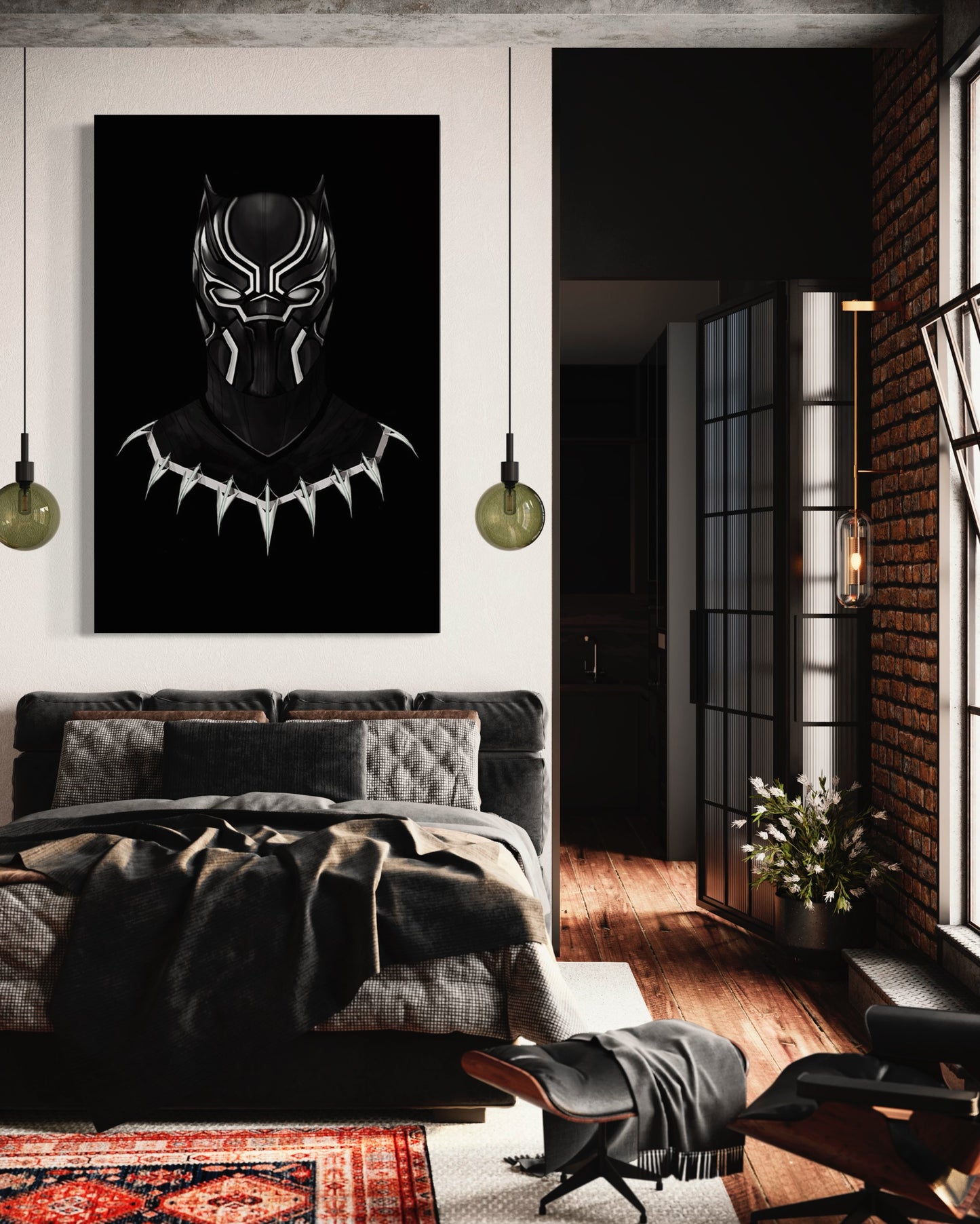 Cuadro decorativo canvas Black Panther 002
