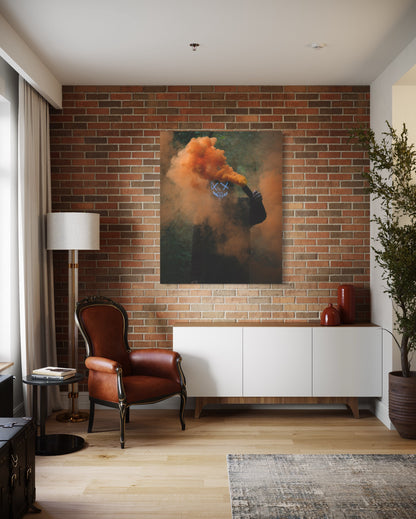 Cuadro decorativo canvas Humo