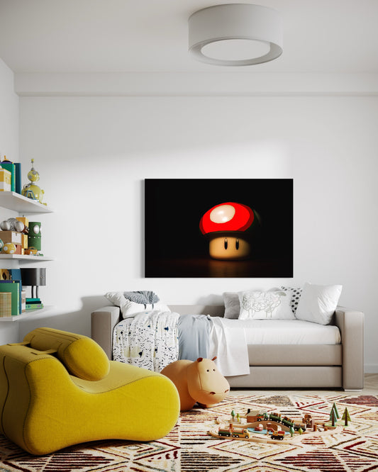 Cuadro decorativo canvas Hongo Mario 001