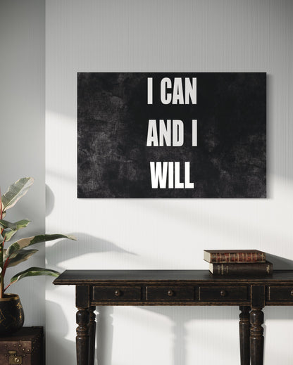 Cuadro decorativo canvas I can