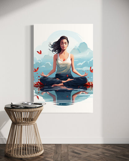 Cuadro decorativo canvas Meditación 004