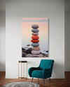 Cuadro decorativo canvas Piedras Suseki 002