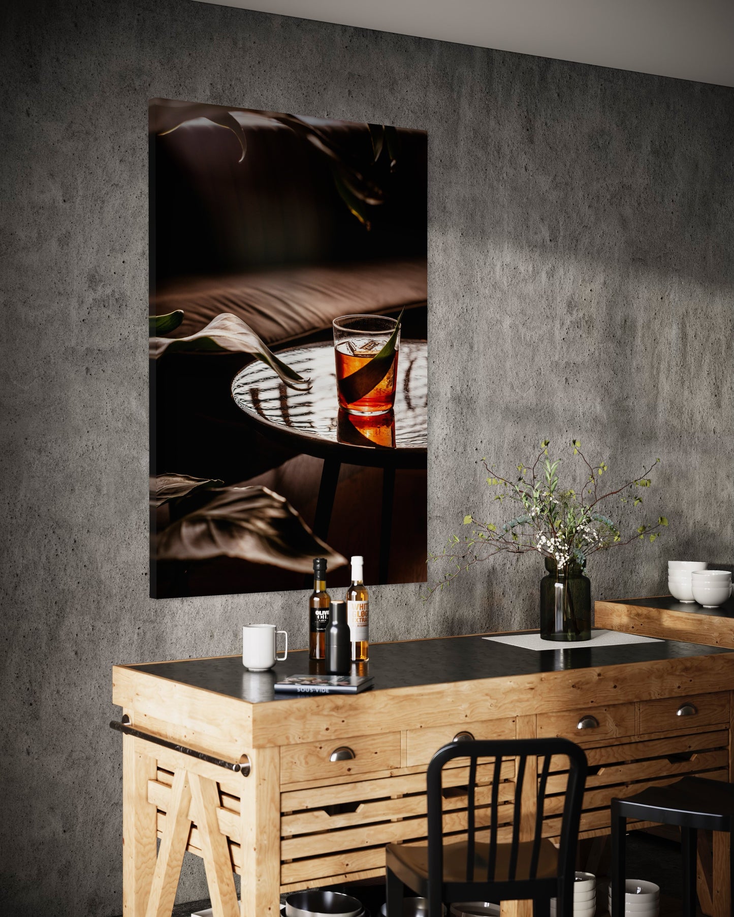 Cuadro decorativo canvas Whiskey 001