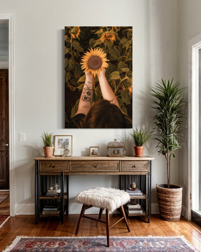 Cuadro decorativo canvas Girasol