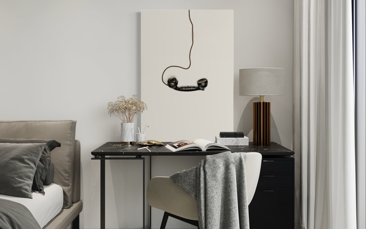 Cuadro decorativo canvas Teléfono 001