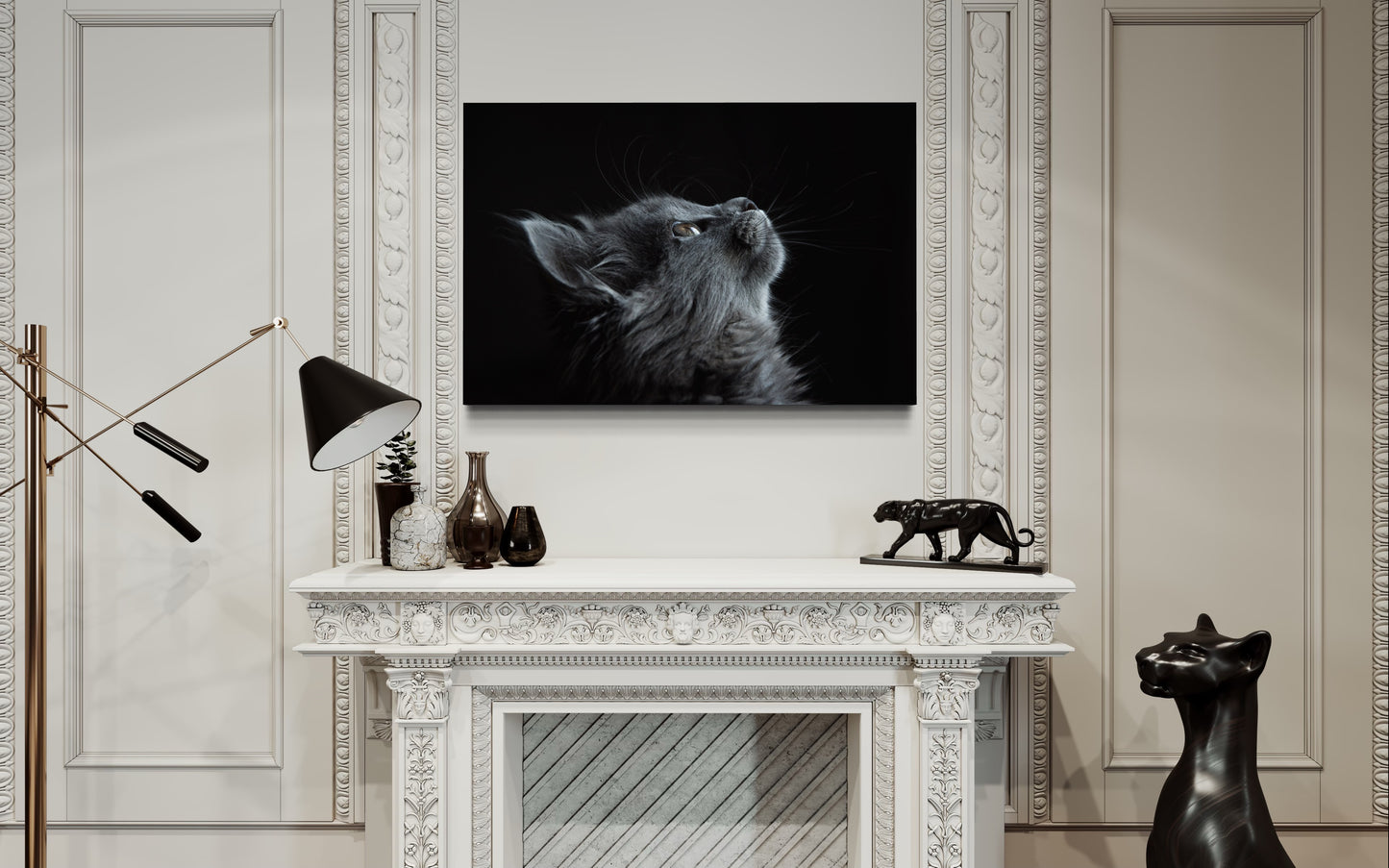 Cuadro decorativo canvas Gato 002